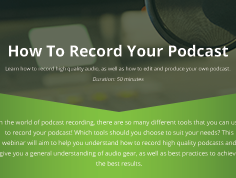 How To Record Your Podcast